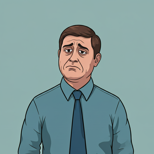 Sad office worker meme